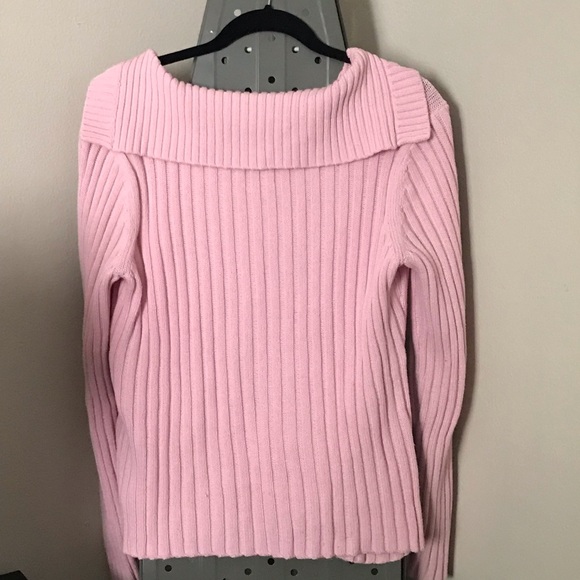🌸3/$20 Liz&co. Pink Sweater with Pockets - Picture 2 of 5
